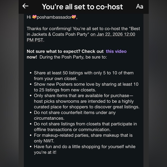 Set to co-host the "Best in Jackets & Coats Posh Party" on Jan 22 @2CST - Picture 2 of 3